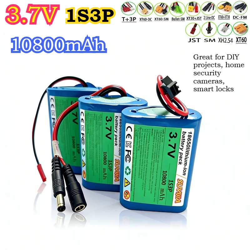 3.7V 10800mAh 1S3P 18650 Brand - Home Security Robots review and price