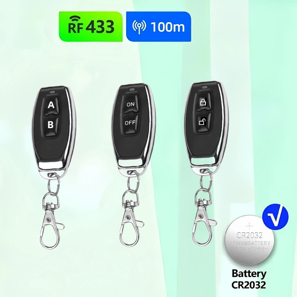 433MHz Learning Remote Control - Home Security Front Door Camera review and price