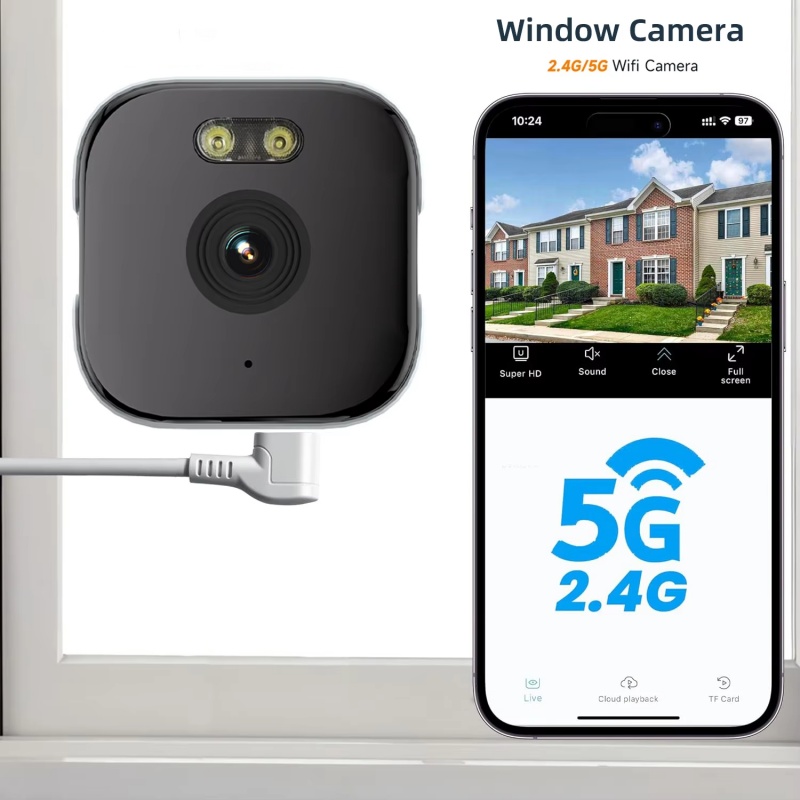 4K Window Camera 5GHz WiFi Ind - Home Security Robot review and price