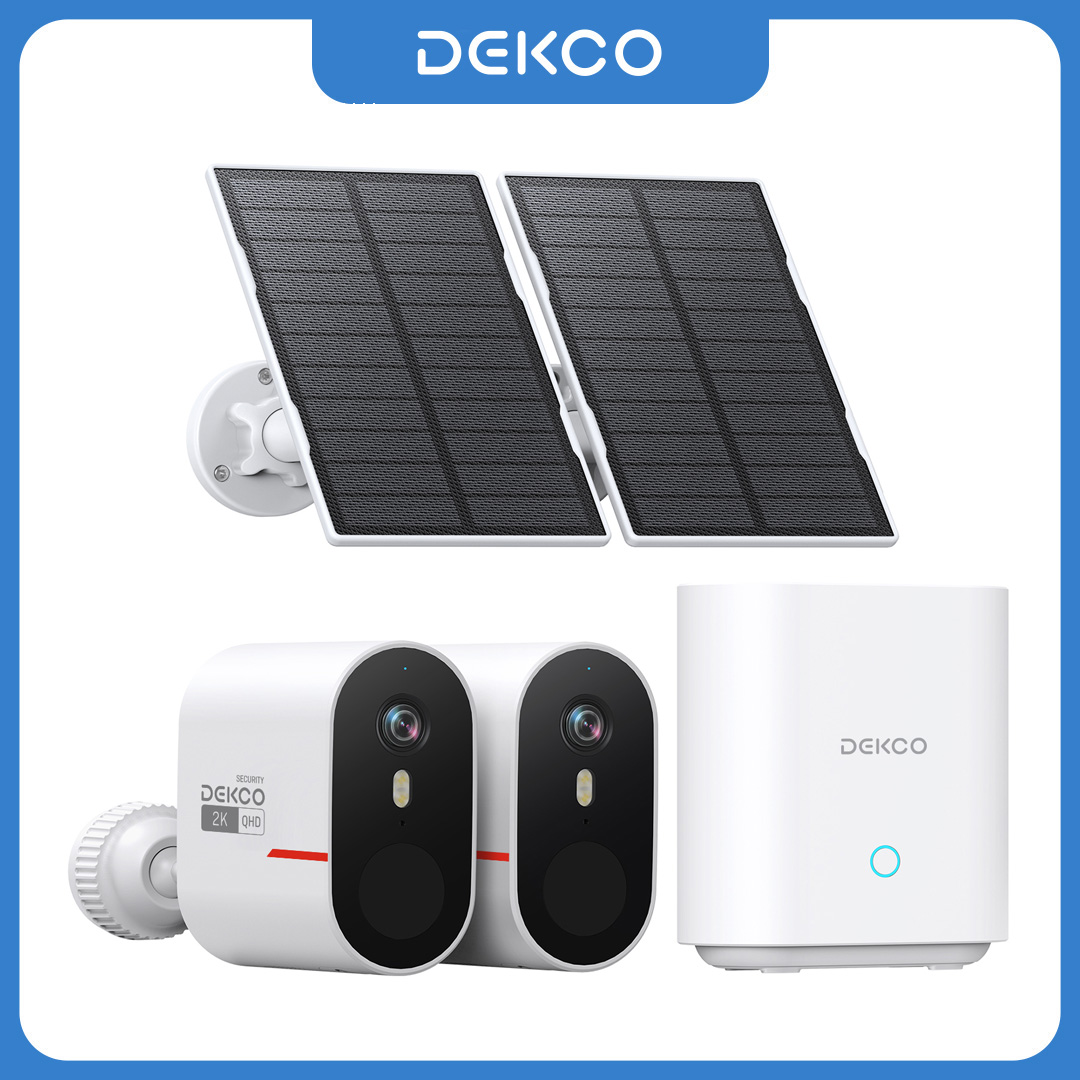 Dekco 3MP WiFi Solar Camera Sy - Home Security Items review and price