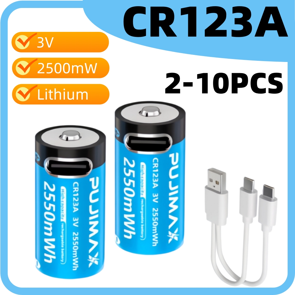 CR123A 3V 2500mWh Rechargeable - Home Security Battery Replacement review and price