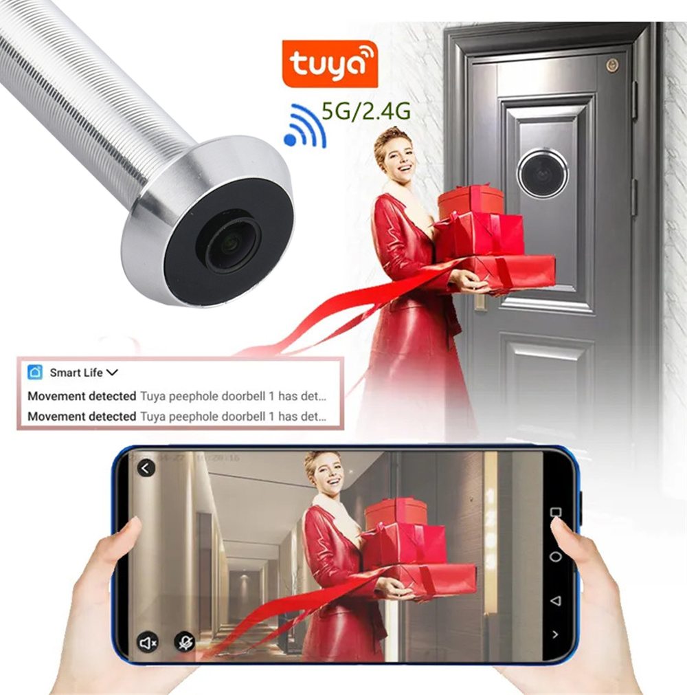 LED Door Eye Camera 1080P 2MP  - Home Security Front Door Camera review and price