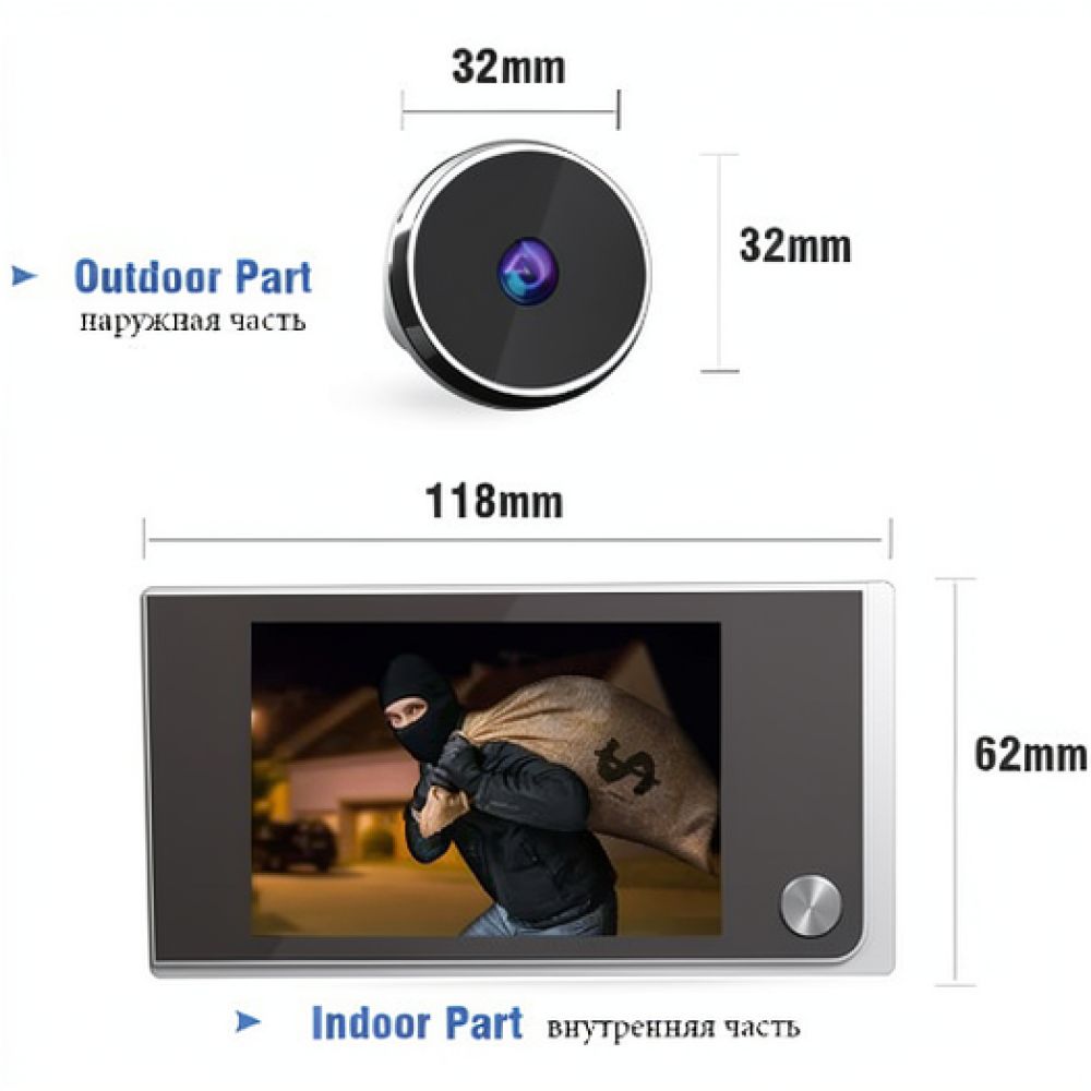 3.5 Inch LCD Digital Door View - Home Security Front Door Camera review and price