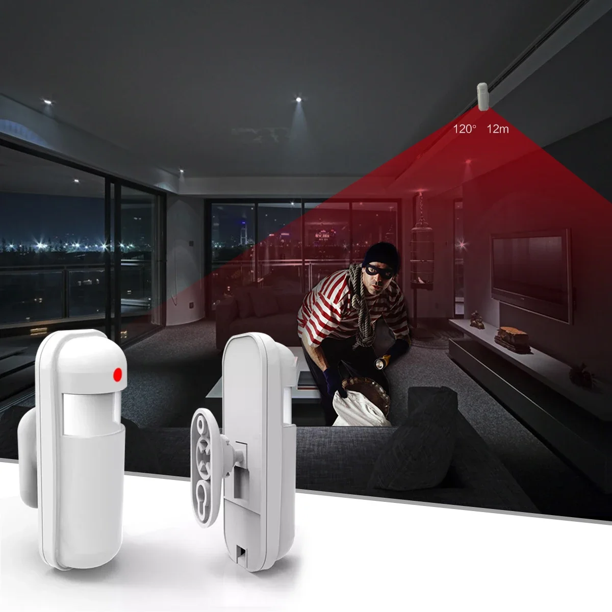 433MHz Motion Sensor Wireless  - Sim Gsm Alarm review and price