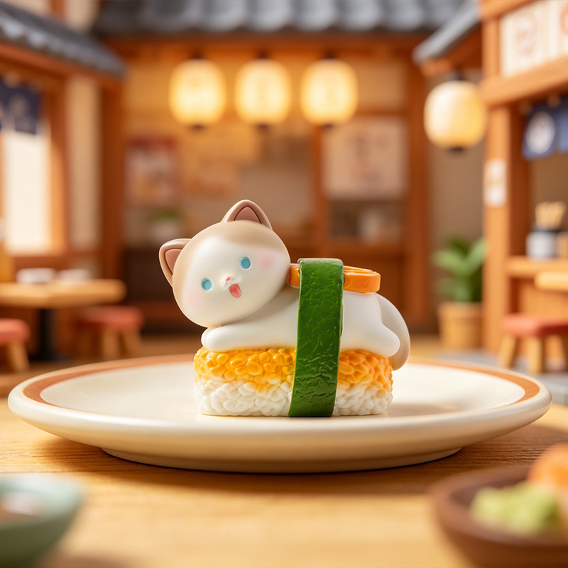 Sushi Cat Blind Box Cartoon Fi - Home Security Items review and price