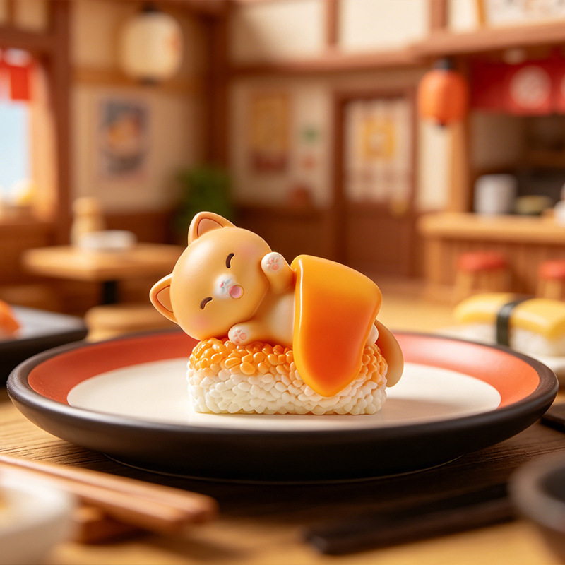 Sushi Cat Blind Box Cartoon Fi - Home Security Items review and price