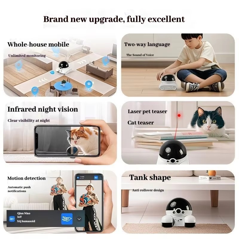 New Smart Pet Robot WiFi Home  - Home Security Robots review and price